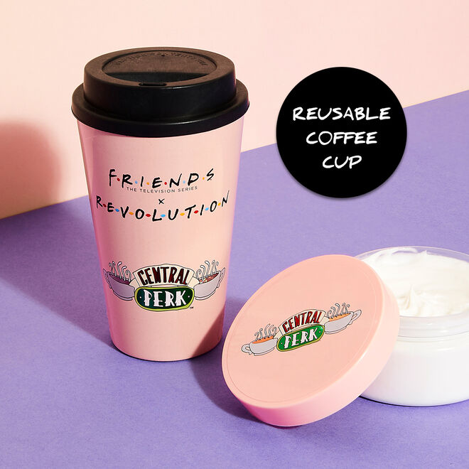 Friends X Makeup Revolution Espresso Body Scrub & Reusable Cup